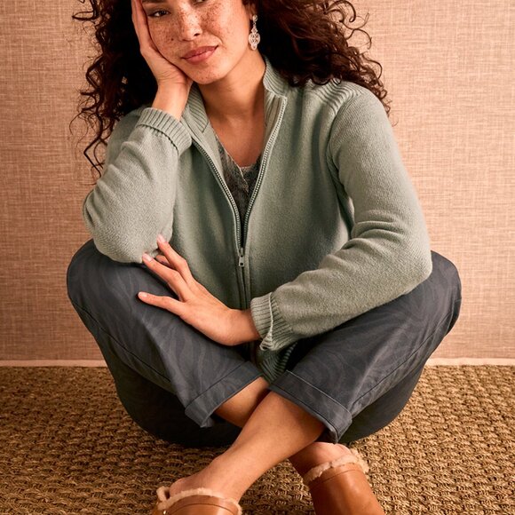 CABI Zip Up Yarn Cardigan - Picture 3 of 3